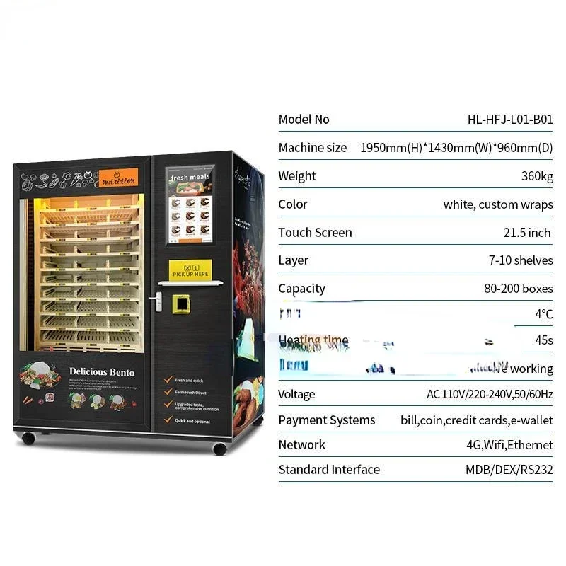 Meal Prep Vending Machine - Hot Sale Prepared Meals Kitchen Meal