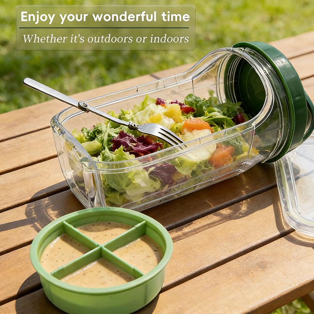 Portable Salad Container Jar w - Meal Prep Lunch 评论和价格