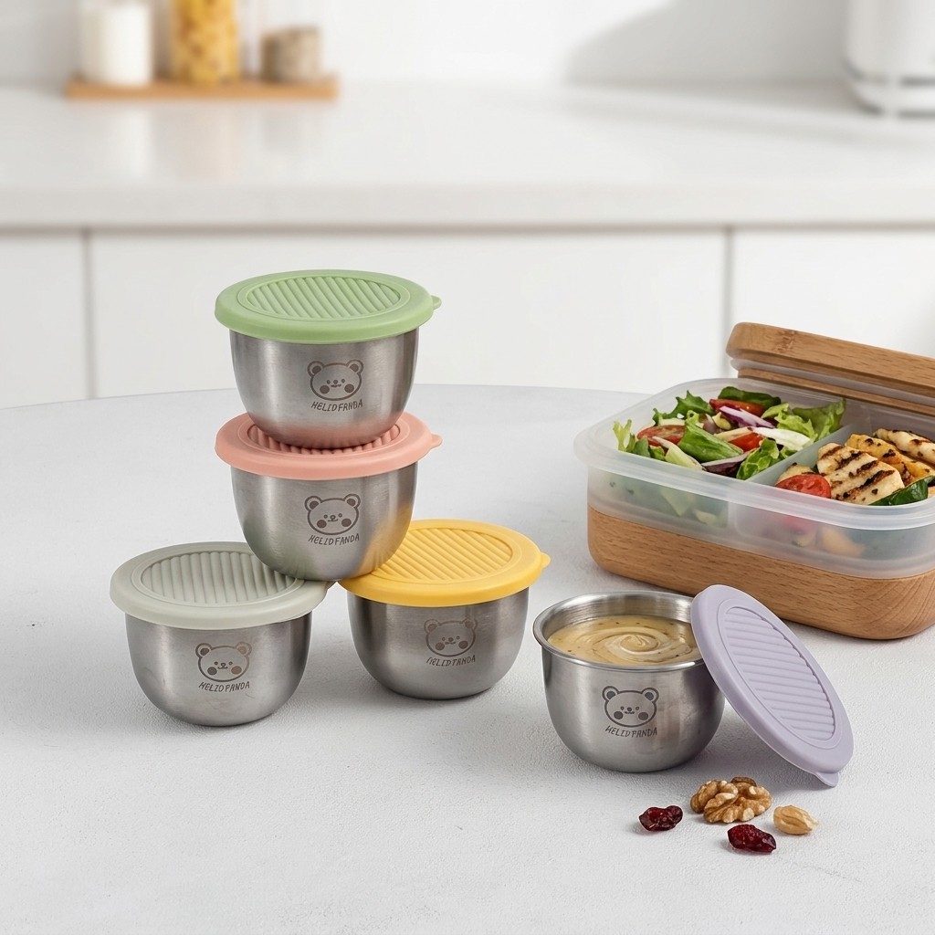 1/6Pcs 304 Stainless Steel Dre - Sauce Dipping Cup 评论和价格