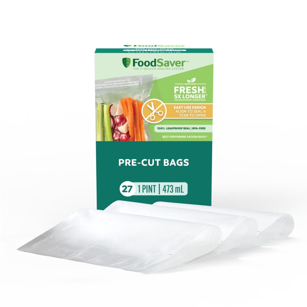 FoodSaver Pint Vacuum Seal Bag - Meal Prep Cutting 评论和价格