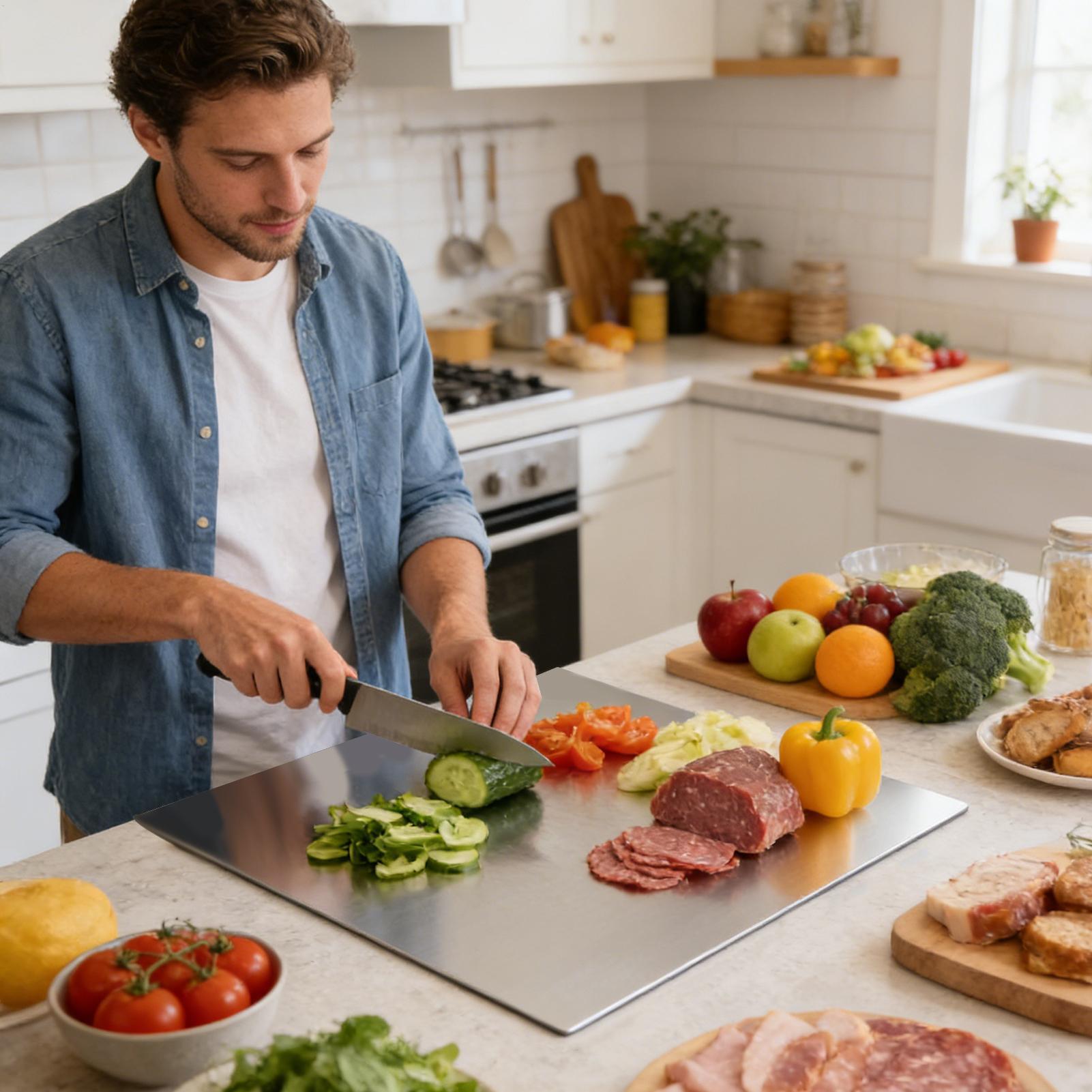 Stainless Steel Cutting Board  - Meal Prep Cutting 评论和价格