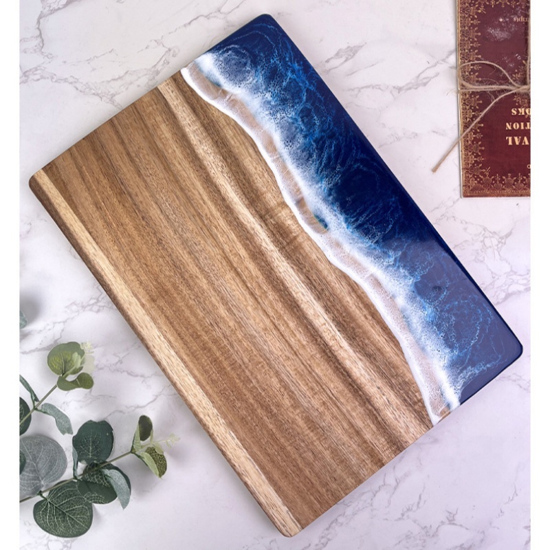 Acacia Wood Cutting Board with - Meal Prep Cutting 评论和价格
