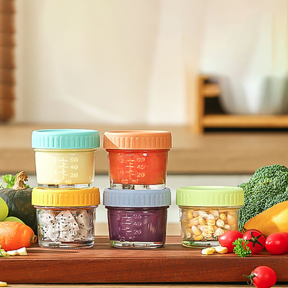 6pcs Mason Jar Glass Baby Food - Sauce Dipping Cup 评论和价格