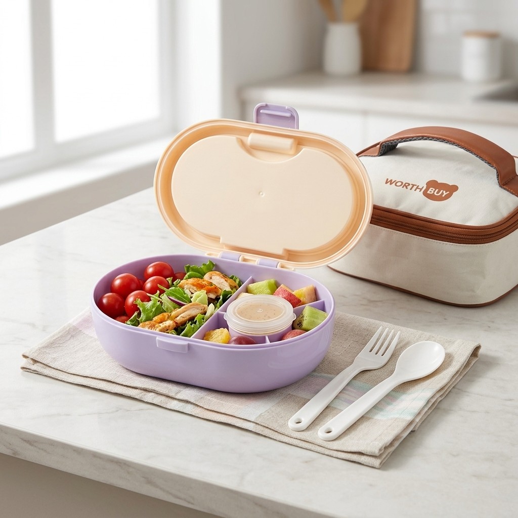 Plastic Divided Bento Box Stud - Meal Prep Or Prep Meal 评论和价格