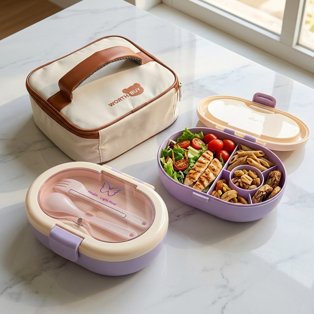 Plastic Divided Bento Box Stud - Meal Prep Or Prep Meal 评论和价格