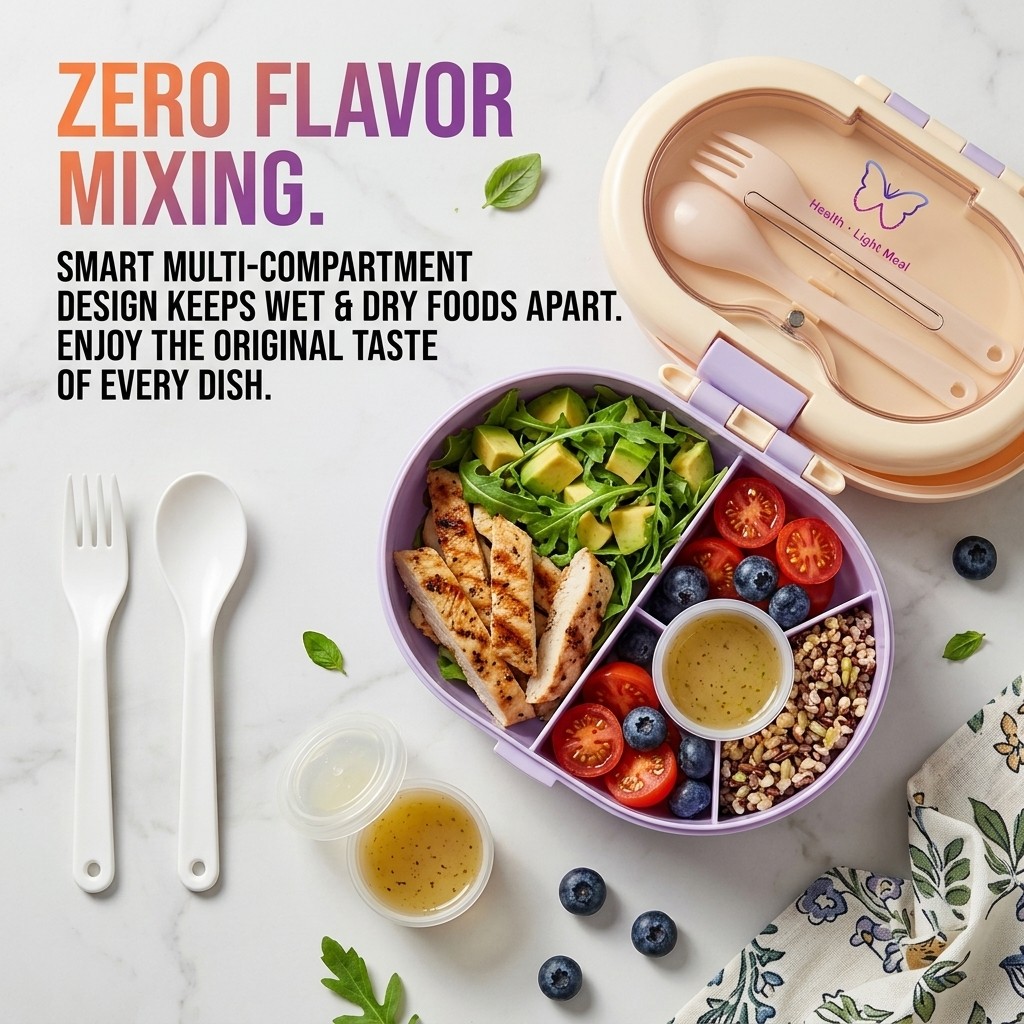 Plastic Divided Bento Box Stud - Meal Prep Or Prep Meal 评论和价格