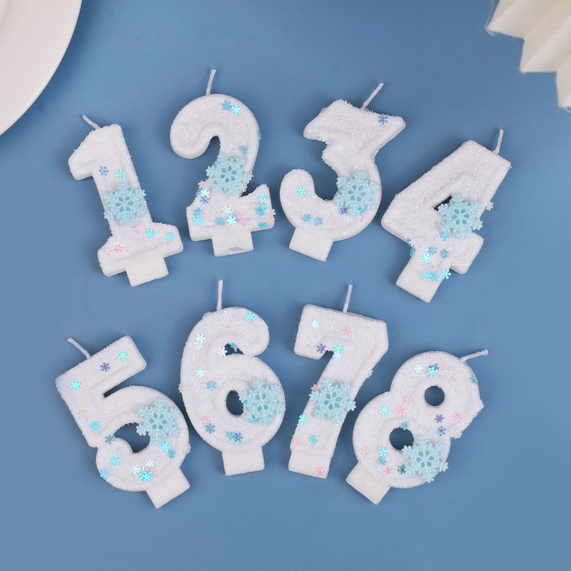 Glitter Snowflake White Number - Meal Prep Frozen 评论和价格