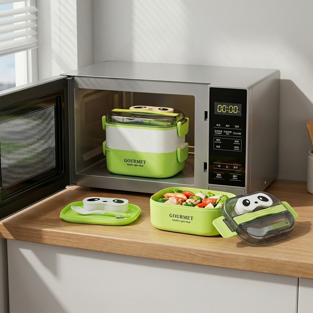 Microwavable Panda Plastic Ben - Meal Prep Or Prep Meal 评论和价格
