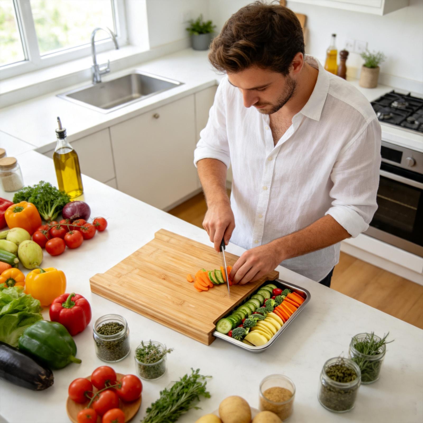 Wood Cutting Boards For Kitche - Meal Prep Cutting 评论和价格