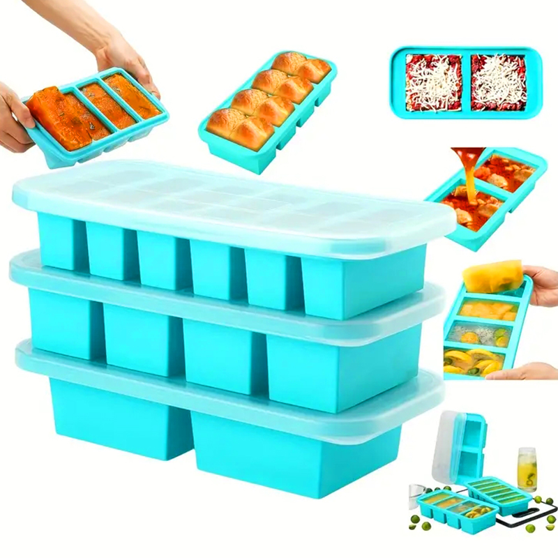 2 or 3-piece Silicone Freezer  - Meal Prep Or Prep Meal 评论和价格