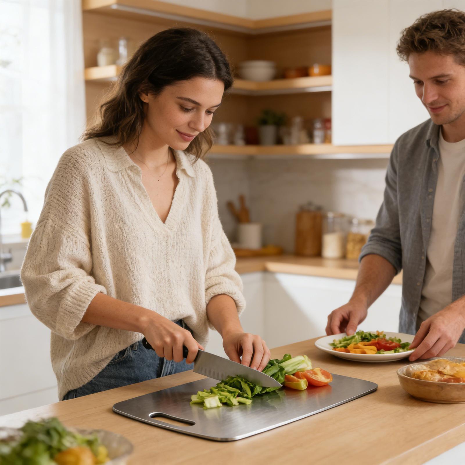 Stainless Steel Chopping Board - Meal Prep Cutting 评论和价格