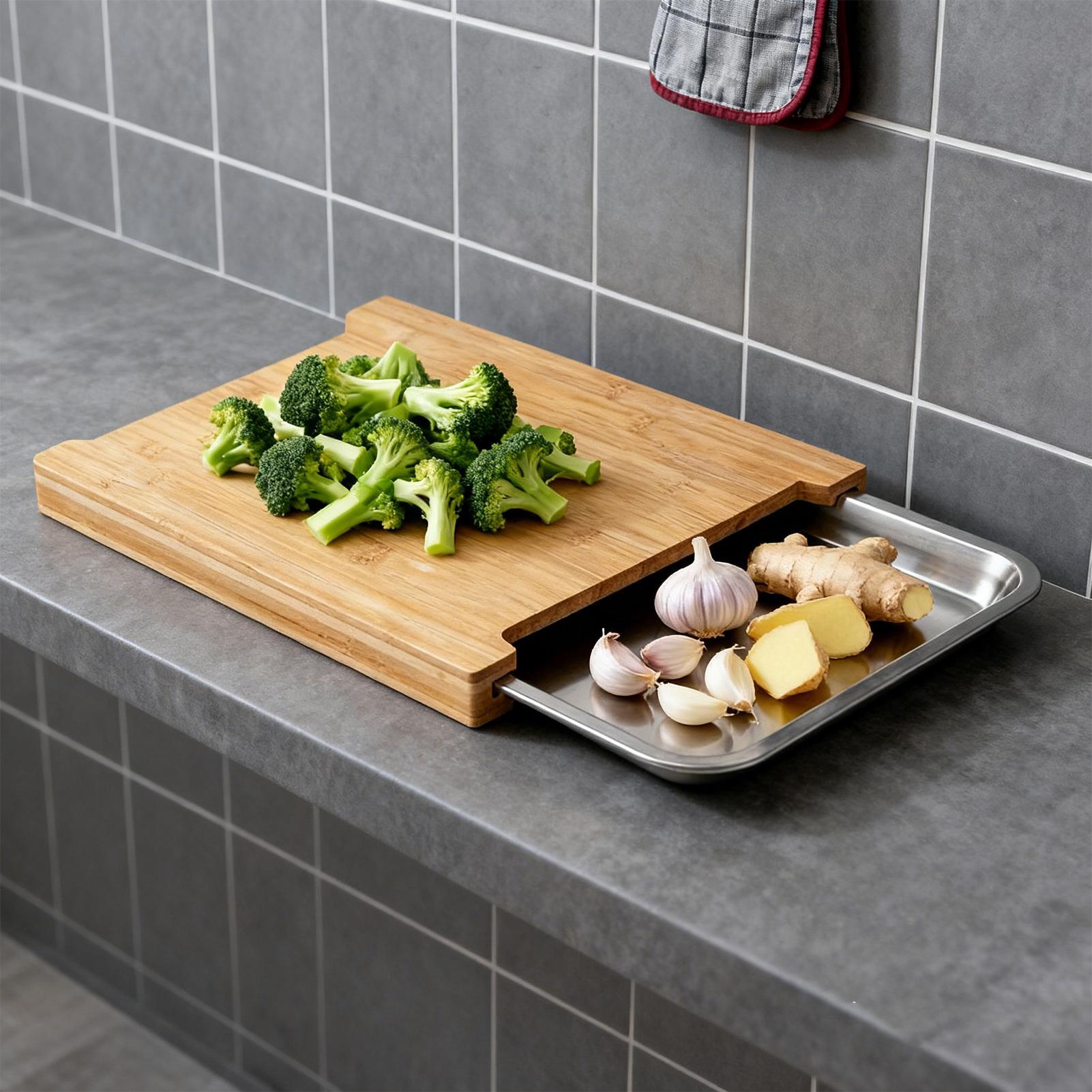 Wooden Cutting Board Non-Slip  - Meal Prep Cutting 评论和价格