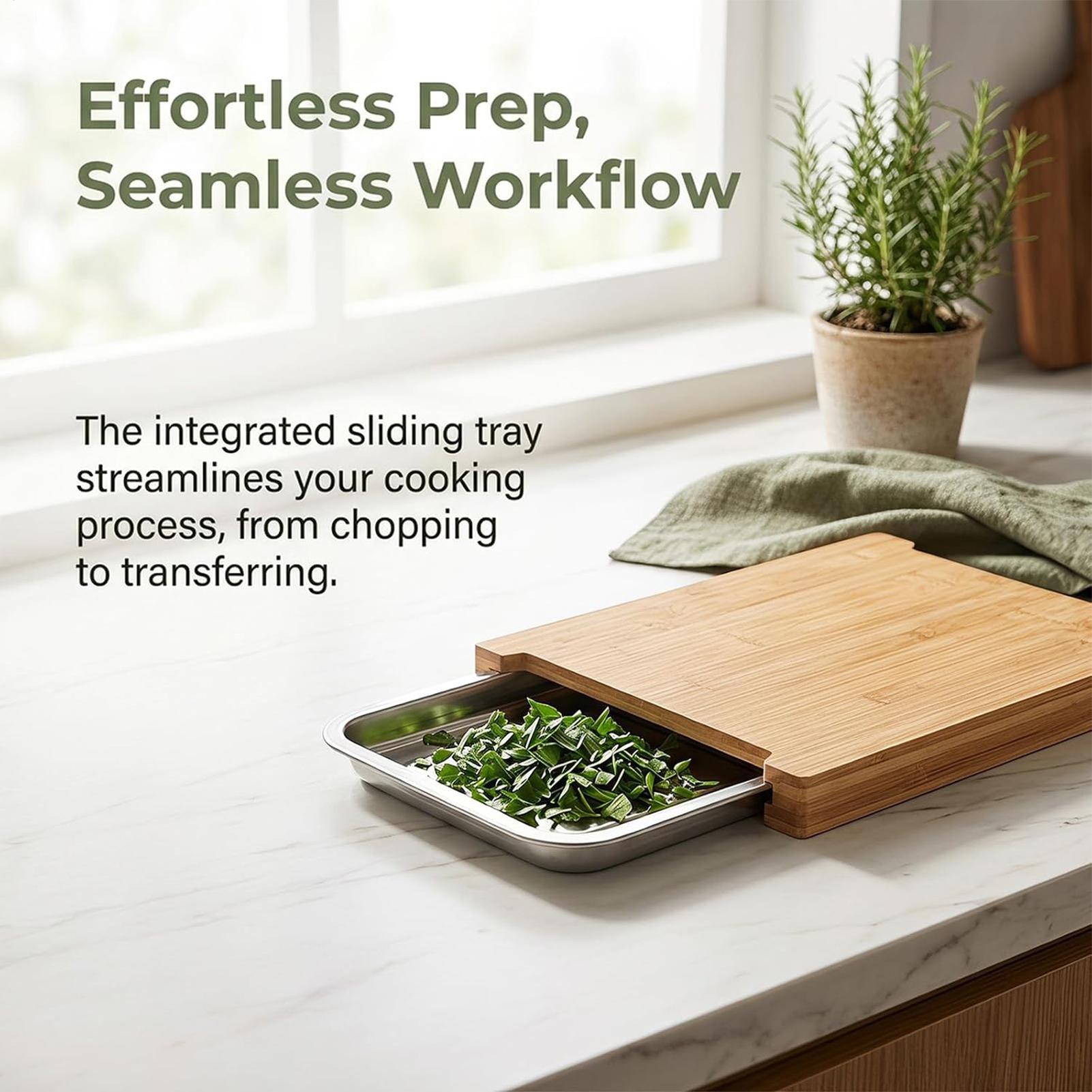 Wooden Cutting Board Non-Slip  - Meal Prep Cutting 评论和价格
