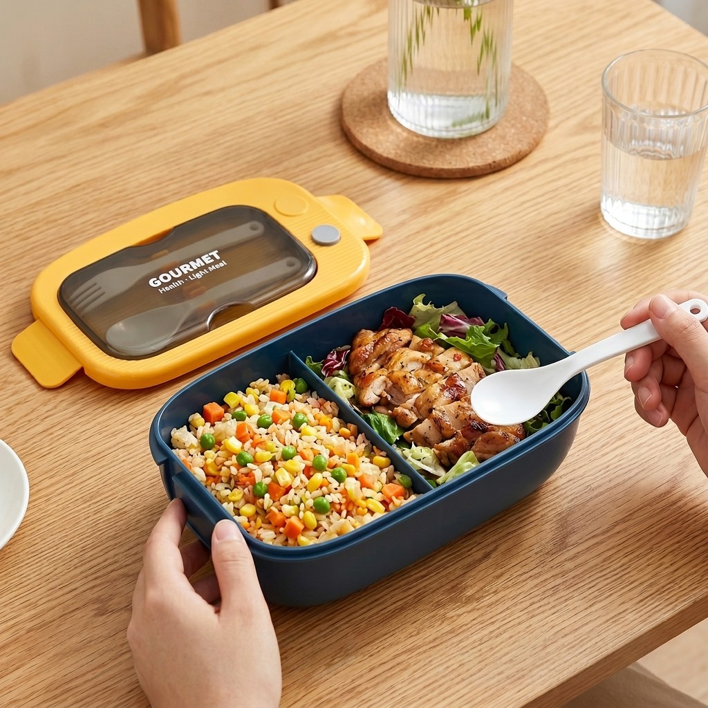 Microwavable Plastic Bento Box - Meal Prep Or Prep Meal 评论和价格