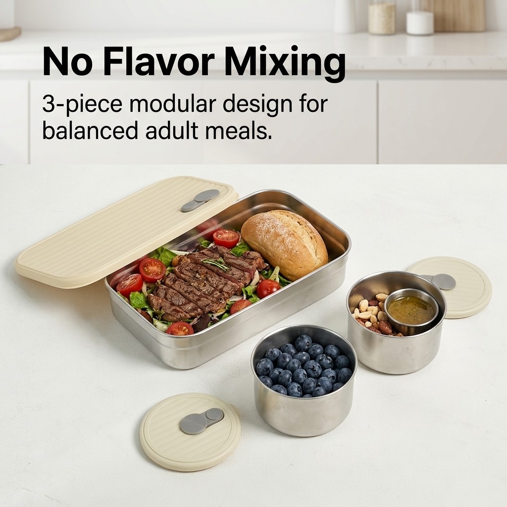 Microwave Safe 304 Stainless S - Meal Prep Lunch 评论和价格