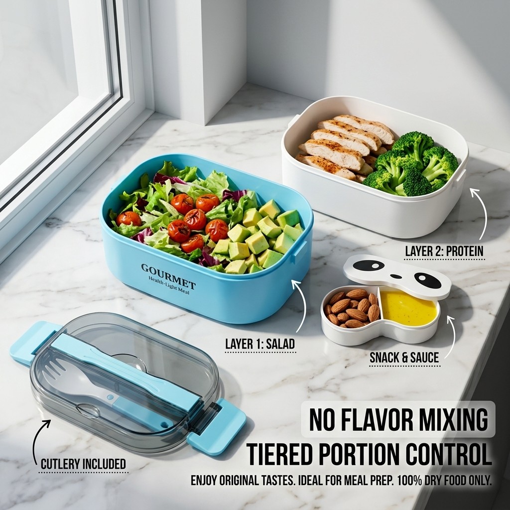 Microwave Safe Plastic Bento B - Meal Prep Or Prep Meal 评论和价格