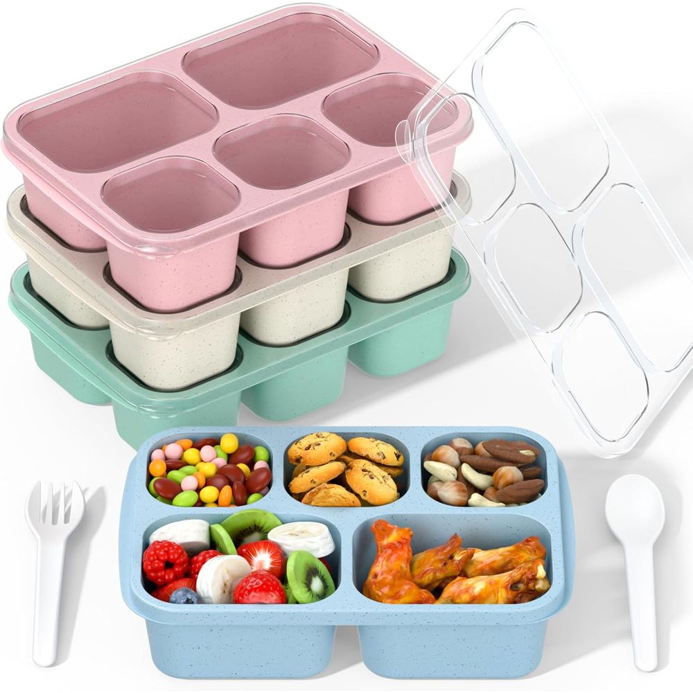 Adult Lunch Box - 4 Pack, 5-Co - Meal Prep Or Prep Meal 评论和价格