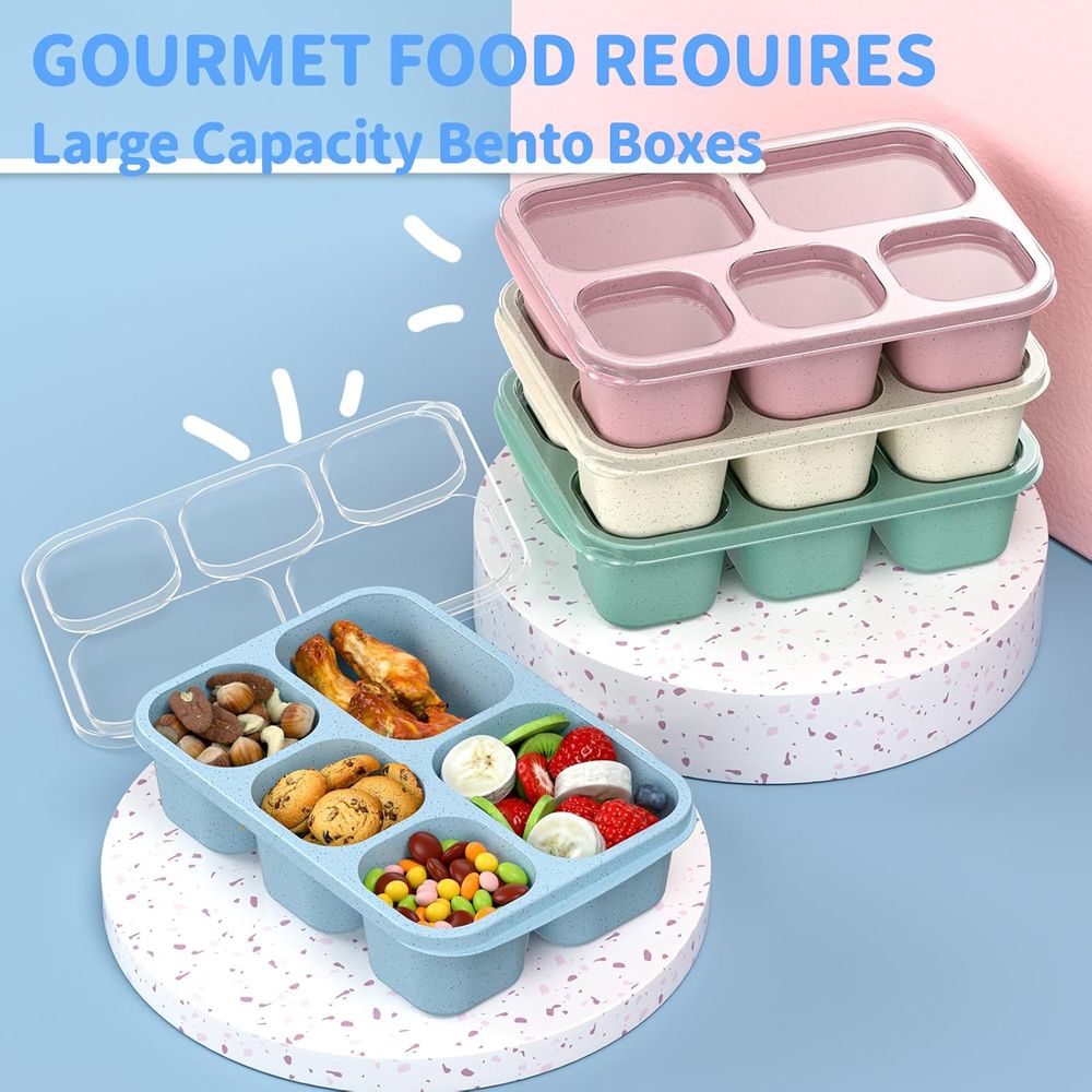 Adult Lunch Box - 4 Pack, 5-Co - Meal Prep Or Prep Meal 评论和价格