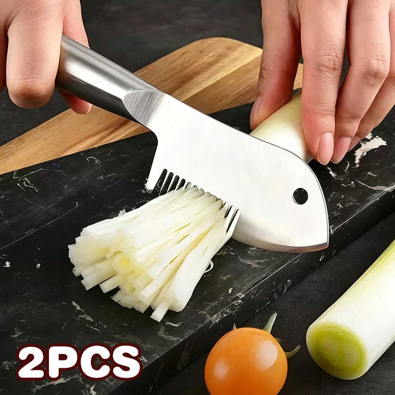 2 PCS Stainless Steel Scallion - Meal Prep Cutting 评论和价格