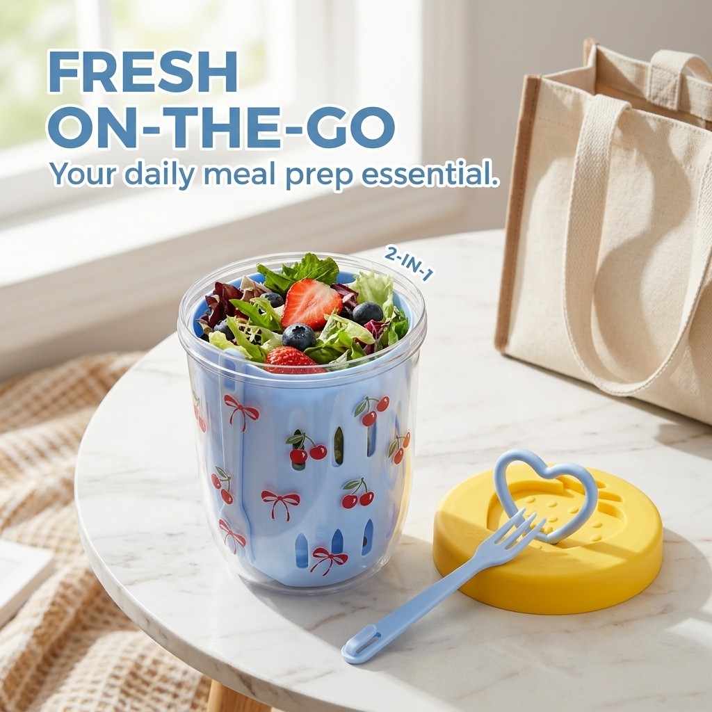Plastic Salad Container with L - Meal Prep Or Prep Meal 评论和价格