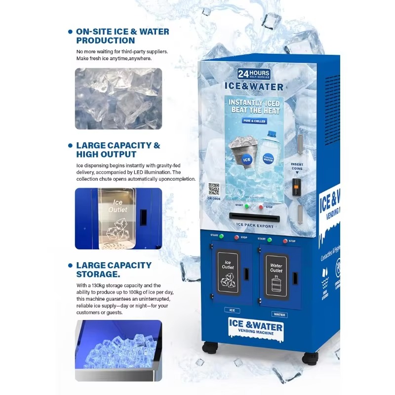 Commercial Fully Automatic Ice - Meal Prep Vending Machine 评论和价格