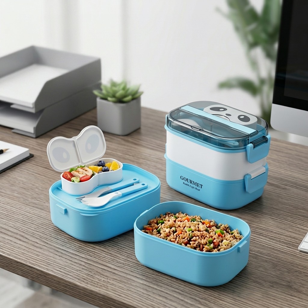 Microwavable Plastic Bento Box - Meal Prep Or Prep Meal 评论和价格