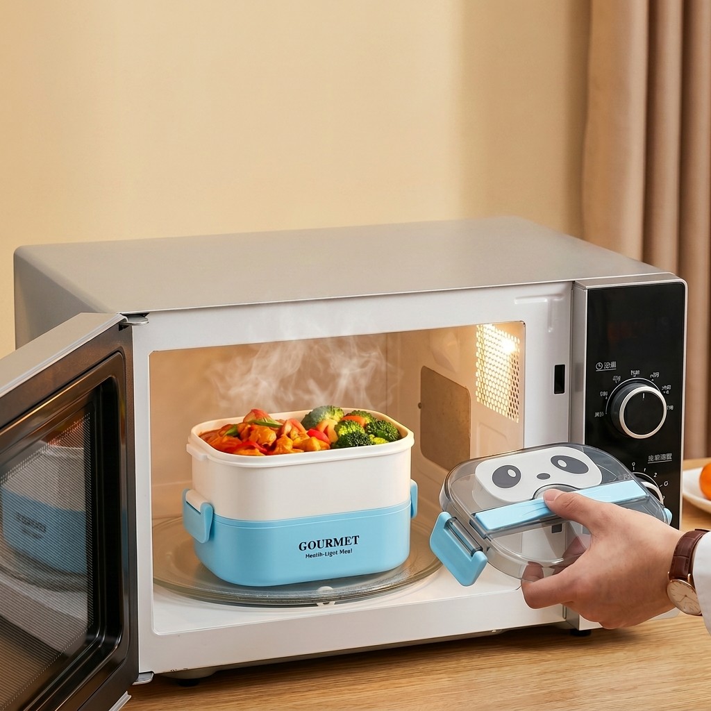 Microwavable Plastic Bento Box - Meal Prep Or Prep Meal 评论和价格