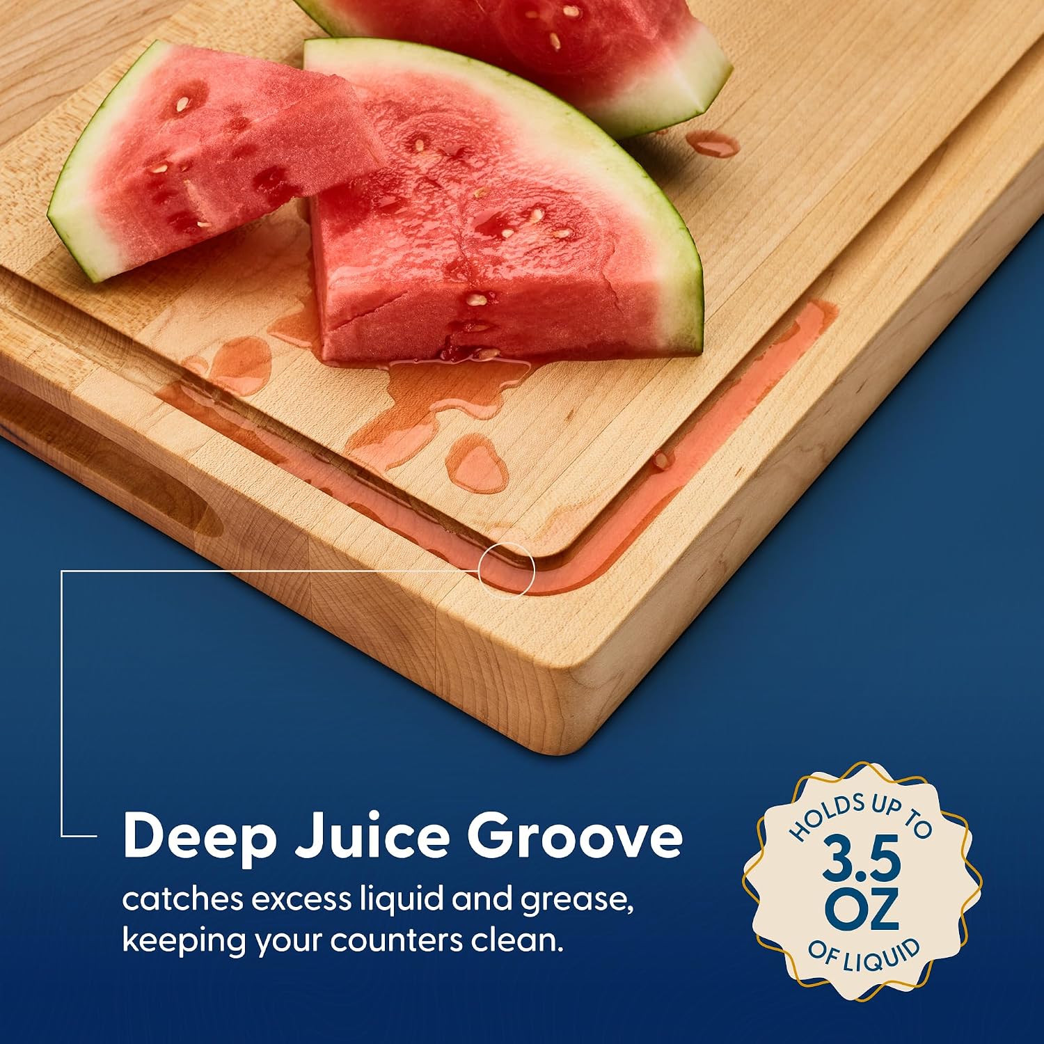 Hard Maple Wood Cutting Board, - Meal Prep Cutting 评论和价格